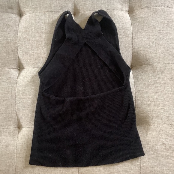 Mango black top with cutouts - Picture 2 of 2